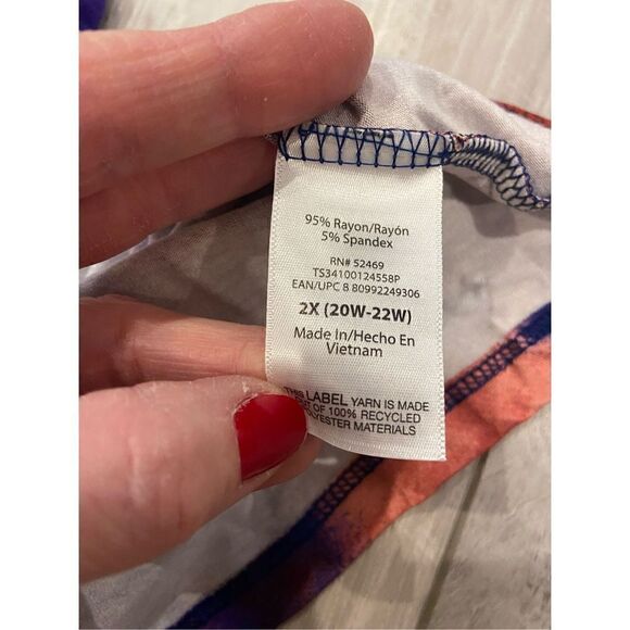 Terra & Sky plus size knee length dress size 2X - Picture 12 of 12